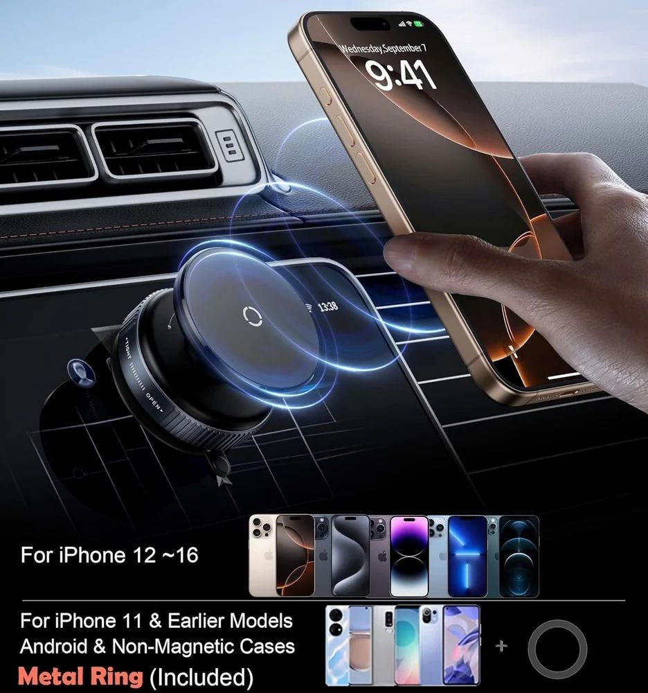 360° Rotational Car Phone Holder – Universal Mobile Holder for All Phones