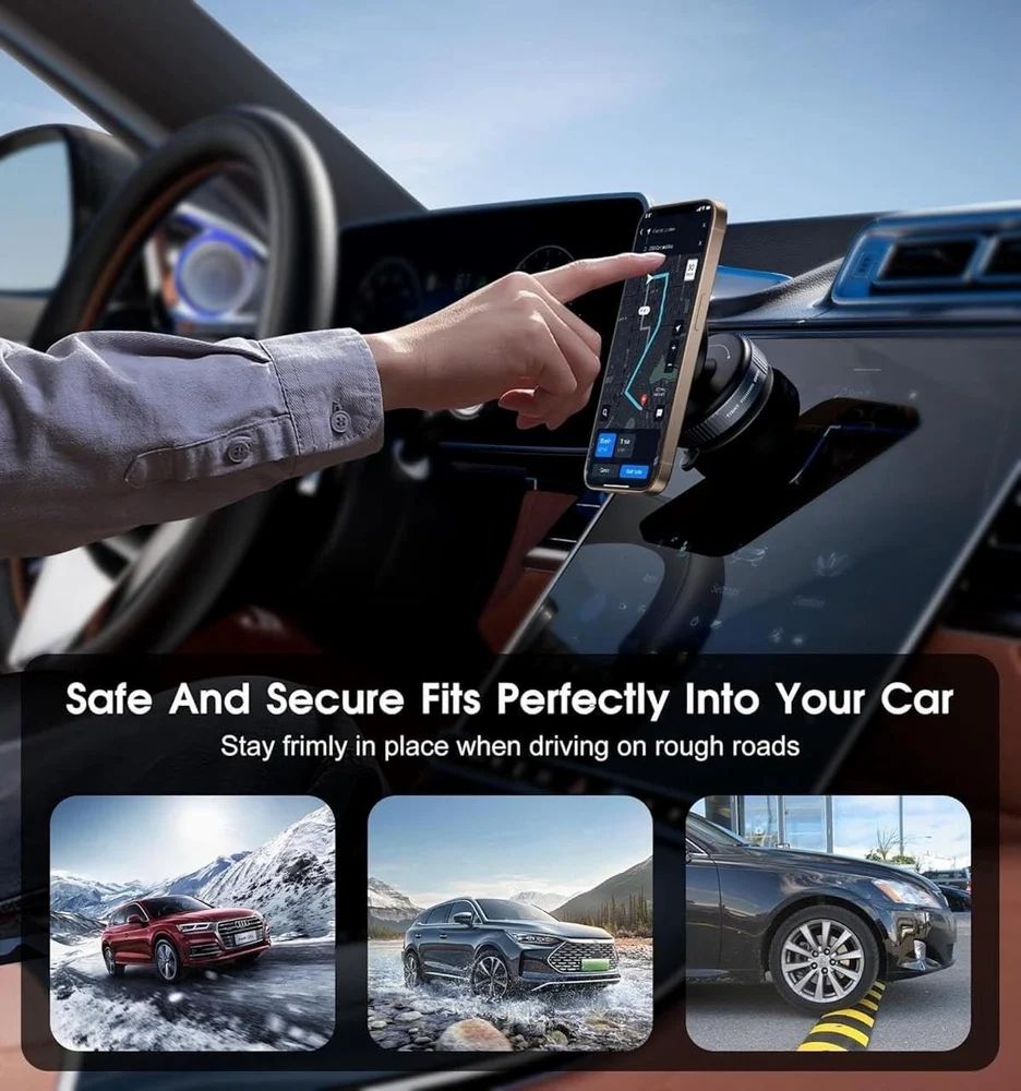 360° Rotational Car Phone Holder – Universal Mobile Holder for All Phones